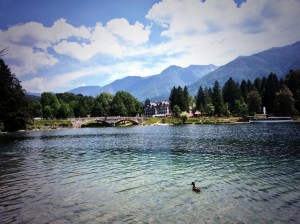 Our last day's swimming venue Lake Bohinj