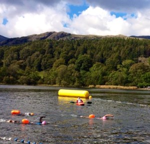 Me in skins and Kate next to me just coming in to finish together